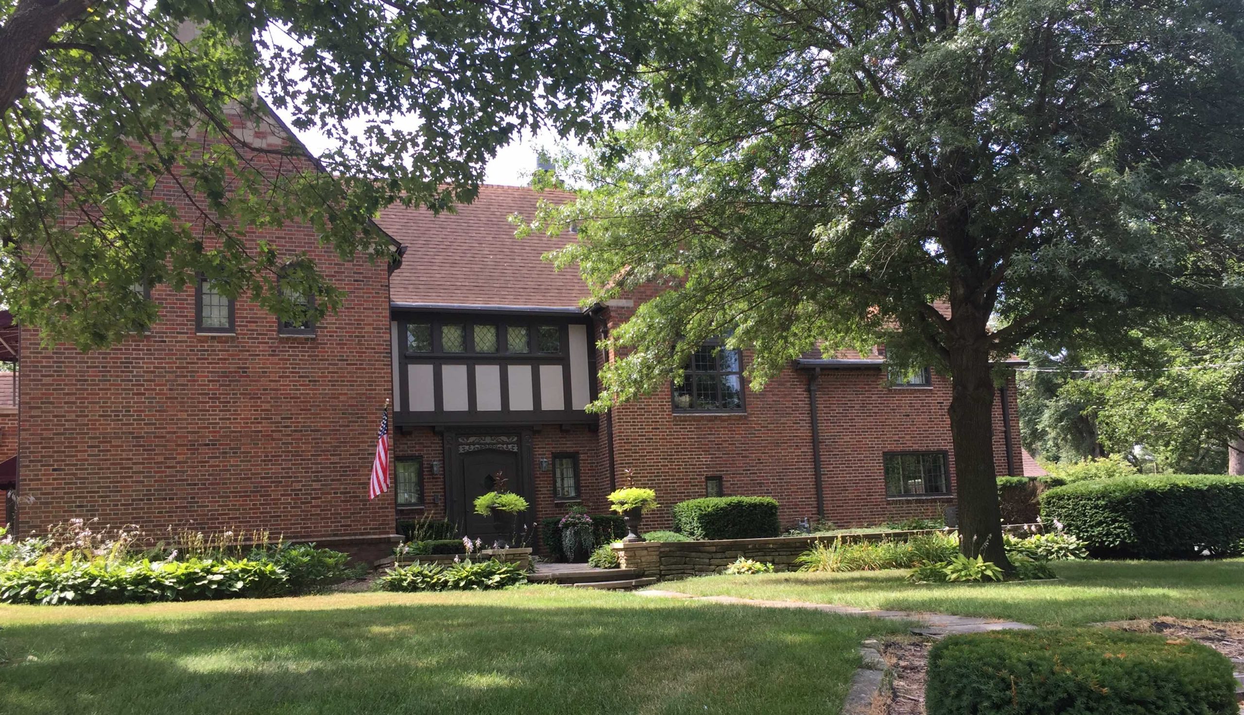 In the Studio Landscape Redesign for an Historic Tudor