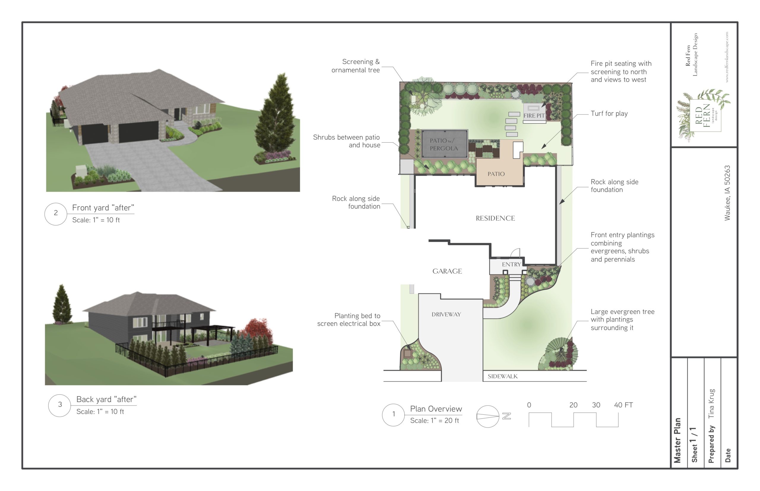 master plan sheet project landscape design